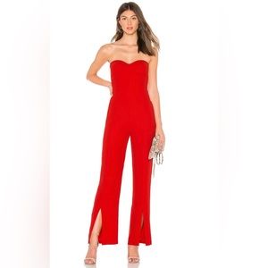 Karina Grimaldi Vivian Jumpsuit in red
